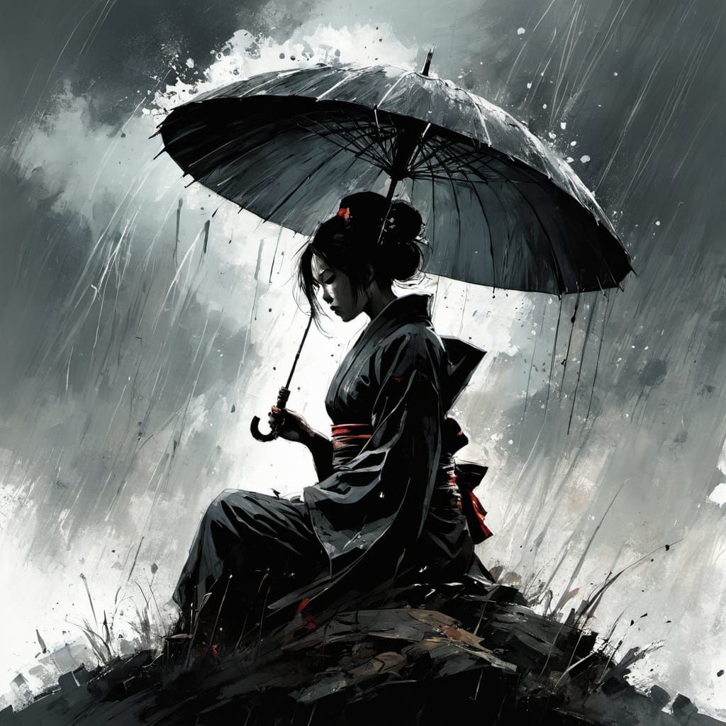 Summer rain ☔️   by @AhriAnni