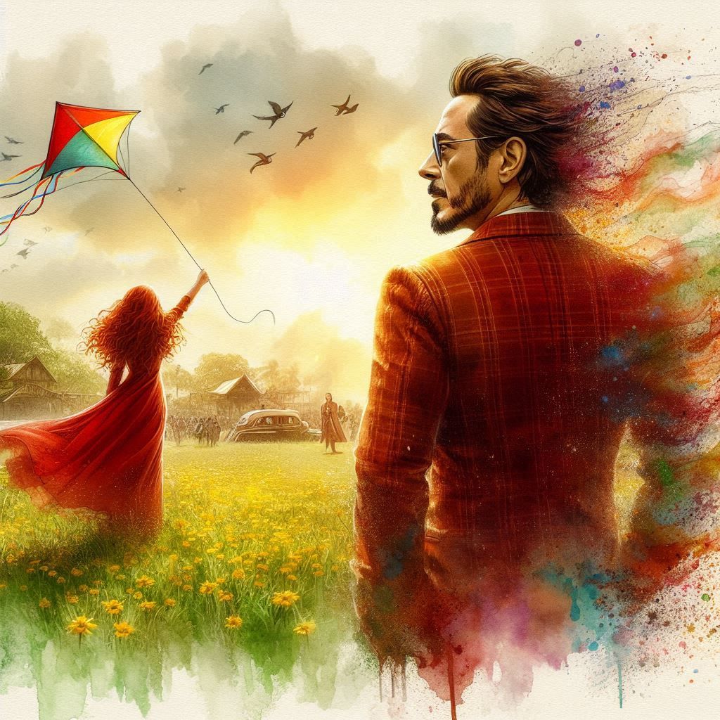 Tony Stark Watercolor