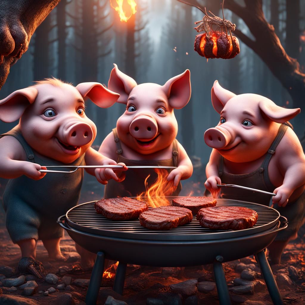 Snitzel made of wolf. Dark Fairytale   by @Stellastra