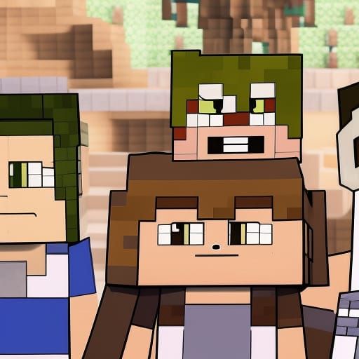 Minecraft Villager anime