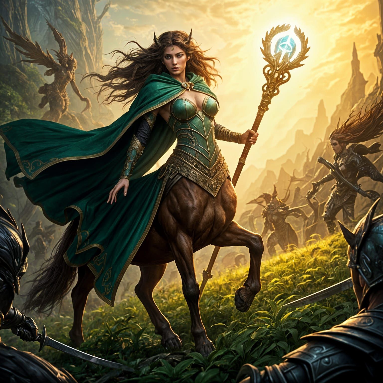 Centaur on the Battlefield  by @Wandering Lucid