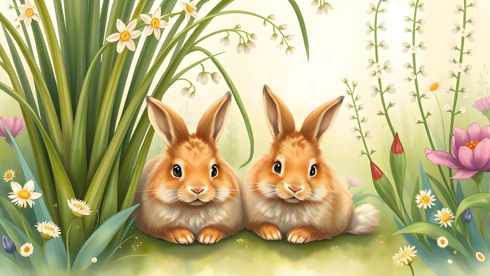 Bunny Twins  by @Gary Murakami