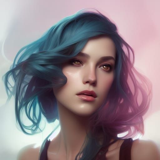 Detailed Makeup Portrait in Artgerm Style