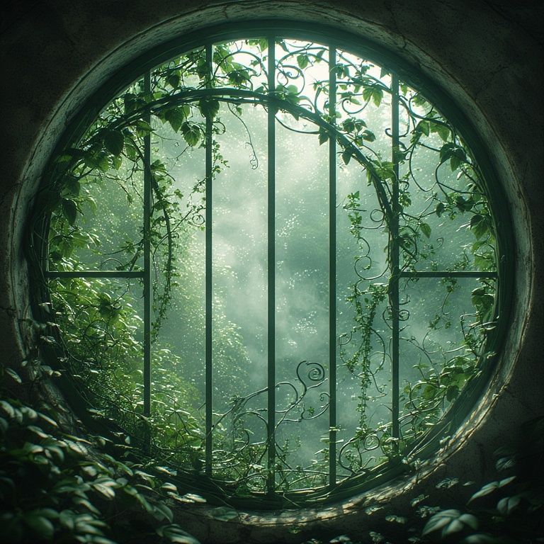 Verdant Curves -The Greenhouse Window