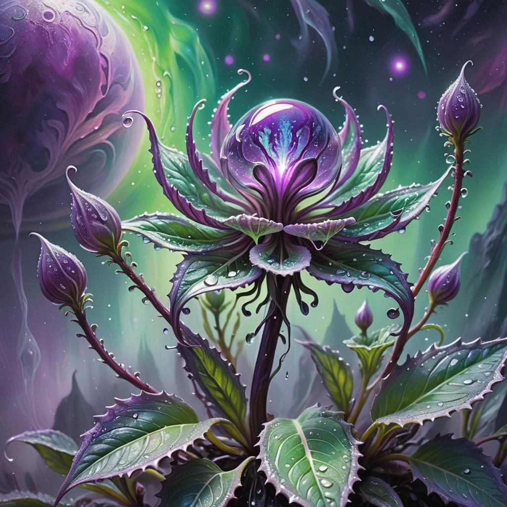 Alien Plant Blooms a Planet-Creating Flower