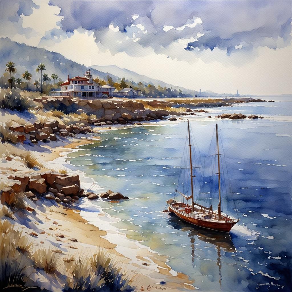 beautiful watercolor   by @NiceFox