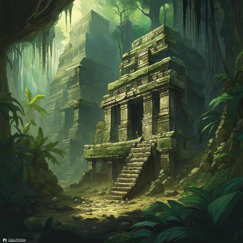 Ancient Mayan Ruins - AI Generated Artwork - NightCafe Creator