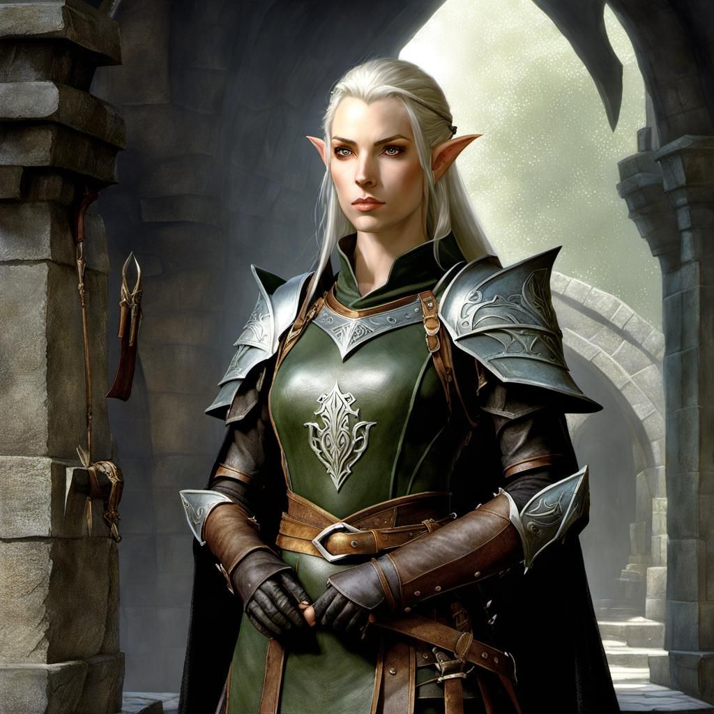 Elven warrior  by @Pez