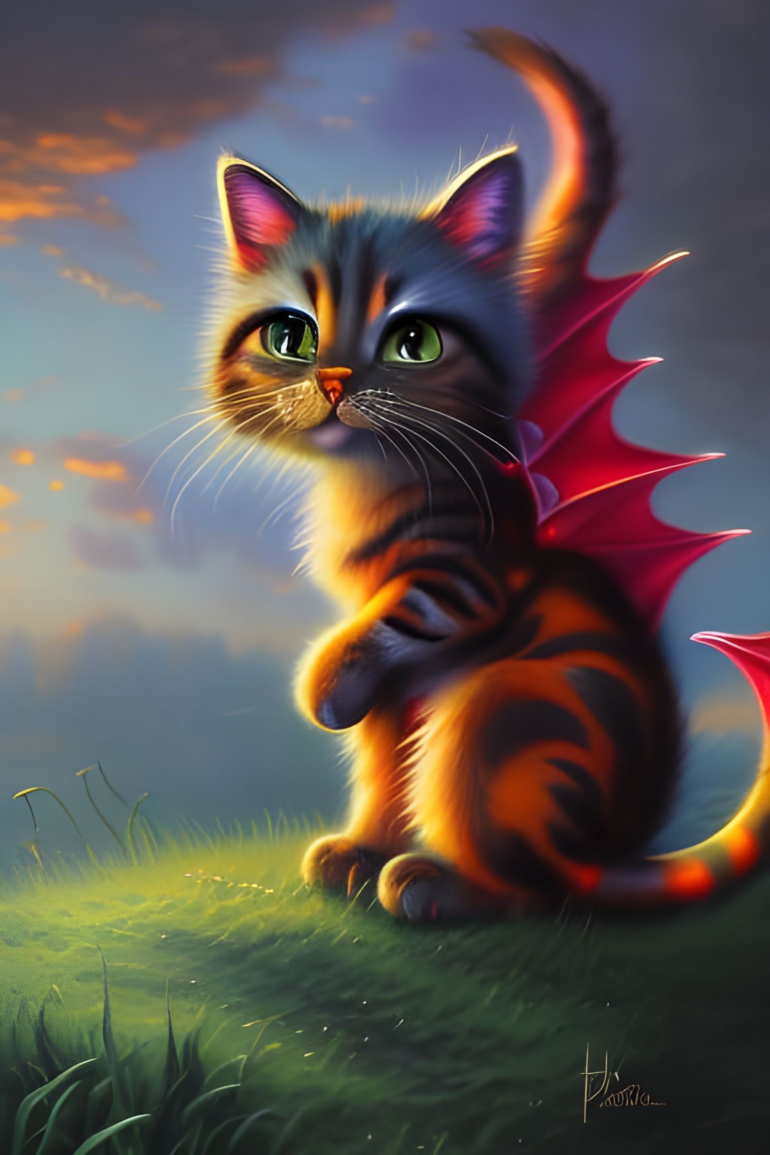 Juvenile Draco cattus