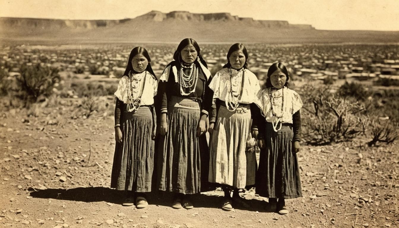 Romalda Jojola, Isleta Pueblo, Nouveau-Mexique Photographer_ G. & H. en 1930
