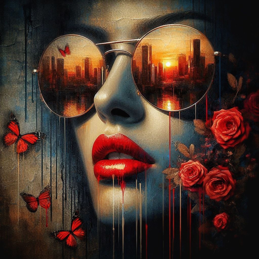 Sunglasses reflection