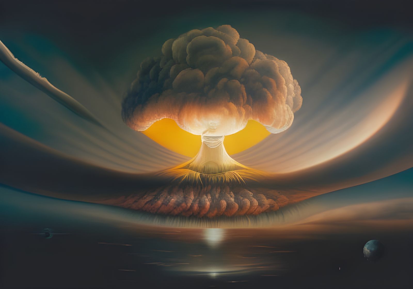Nuclear explosion by Hieronymus Bosch, Sergey Tyukanov, Reme...