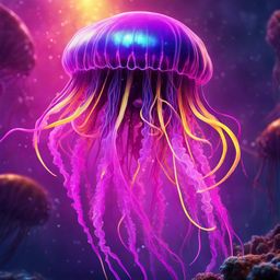 New Alien Jellyfish Found In Deep Sea Water. - AI Generated Artwork ...