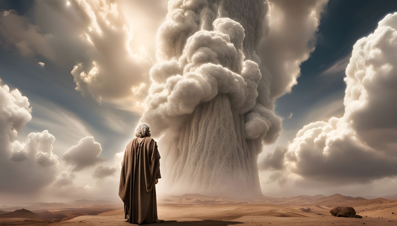 God speaks to Moses. God is seen as a pillar of cloud. Moses...