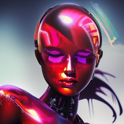 Cyborg Ruby 2 - AI Generated Artwork - NightCafe Creator