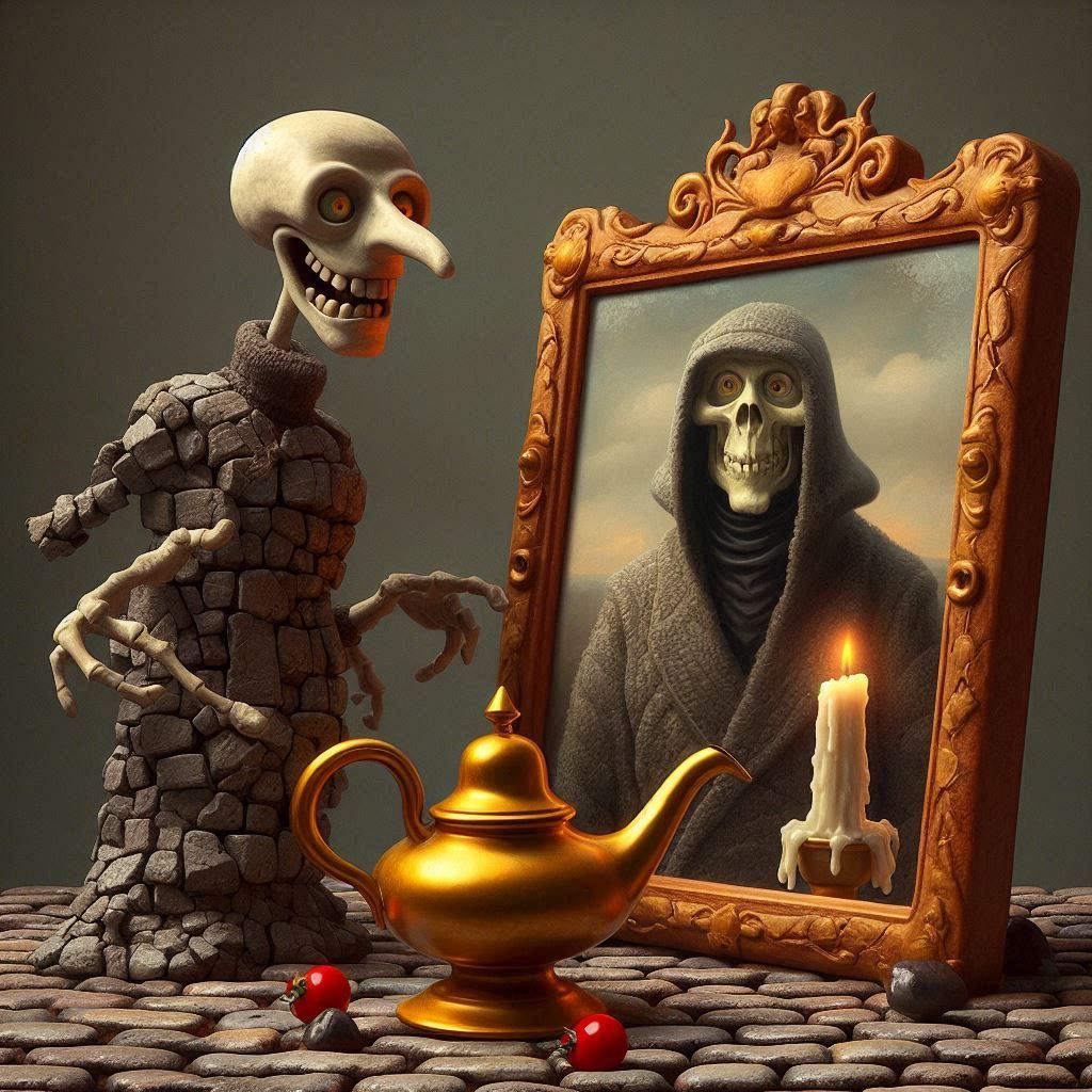 Ghoul, mirror and wonderlamp
