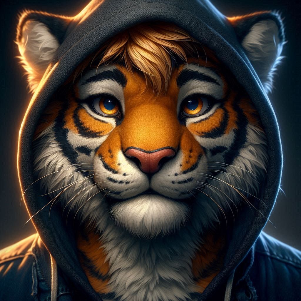 anthropomorphic tiger