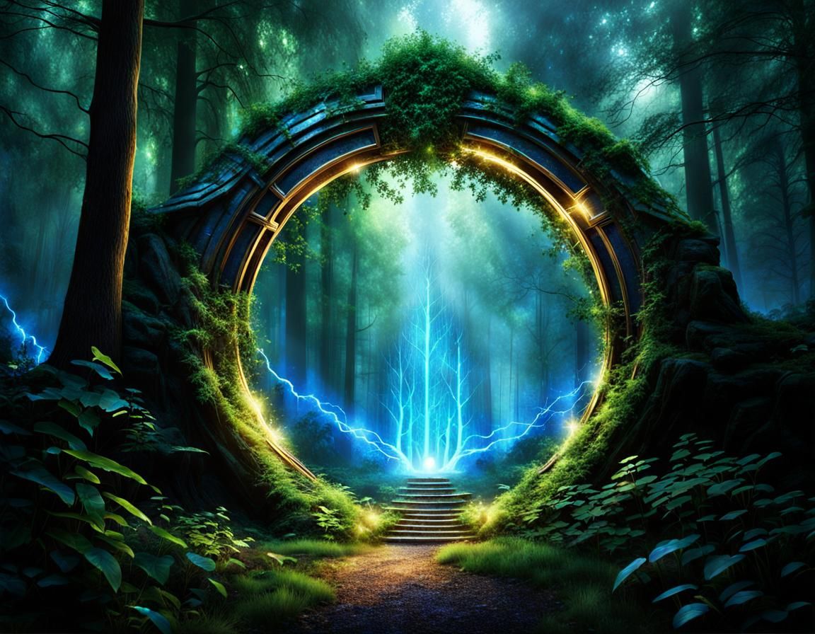 elven portal – a gateway between worlds  by @CW
