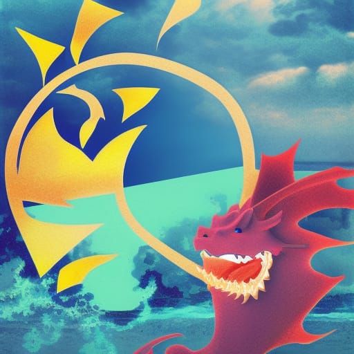 Dragons at the beach