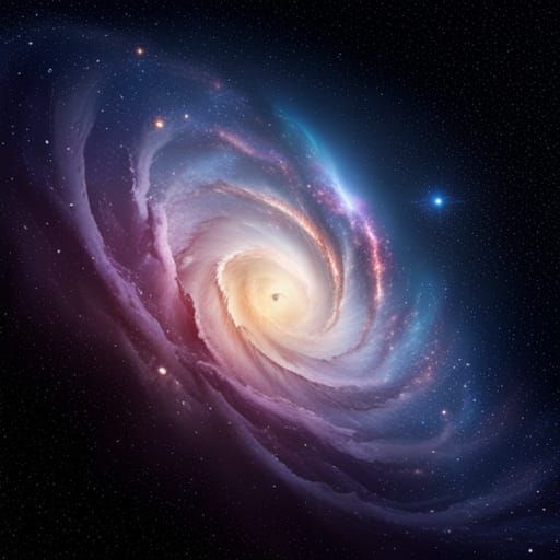 Black star galaxy - AI Generated Artwork - NightCafe Creator