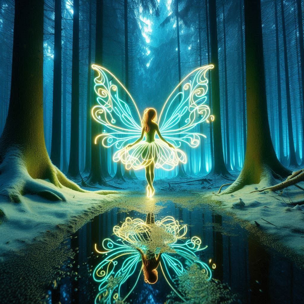 light art performance painting