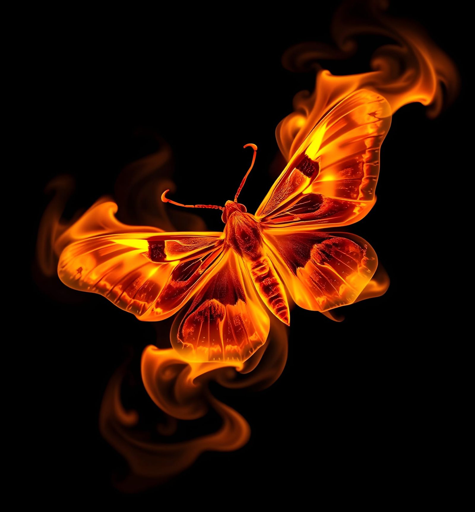 Moth Becomes the Flame   by @Artificial Artist