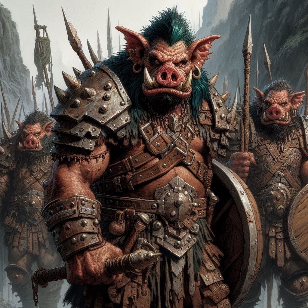 Orc (Warrior), AD&D version (MS D3)