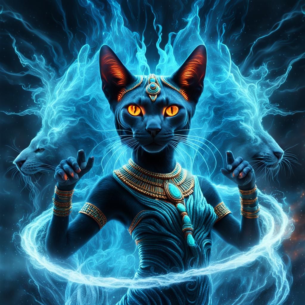 Egyptian goddess Bastet. - AI Generated Artwork - NightCafe Creator