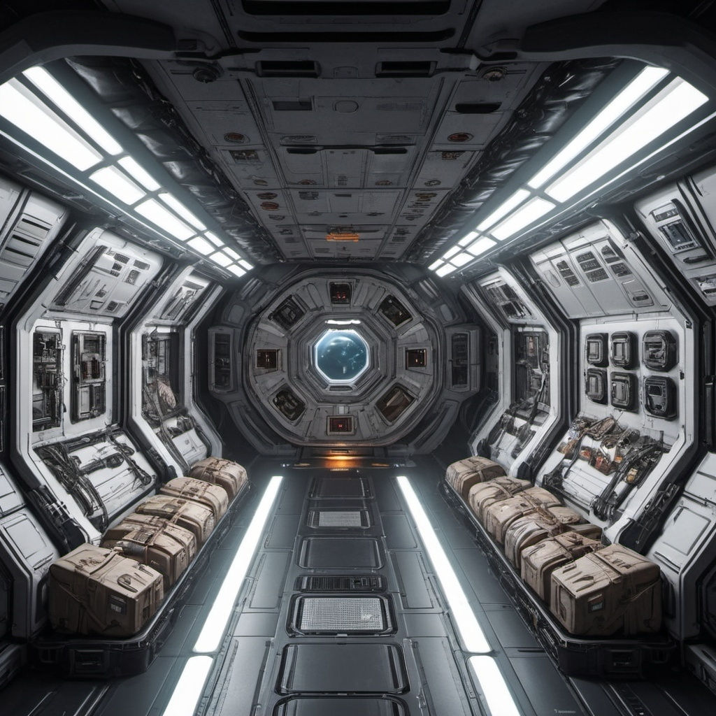 The Cargo Bay of a evil space station