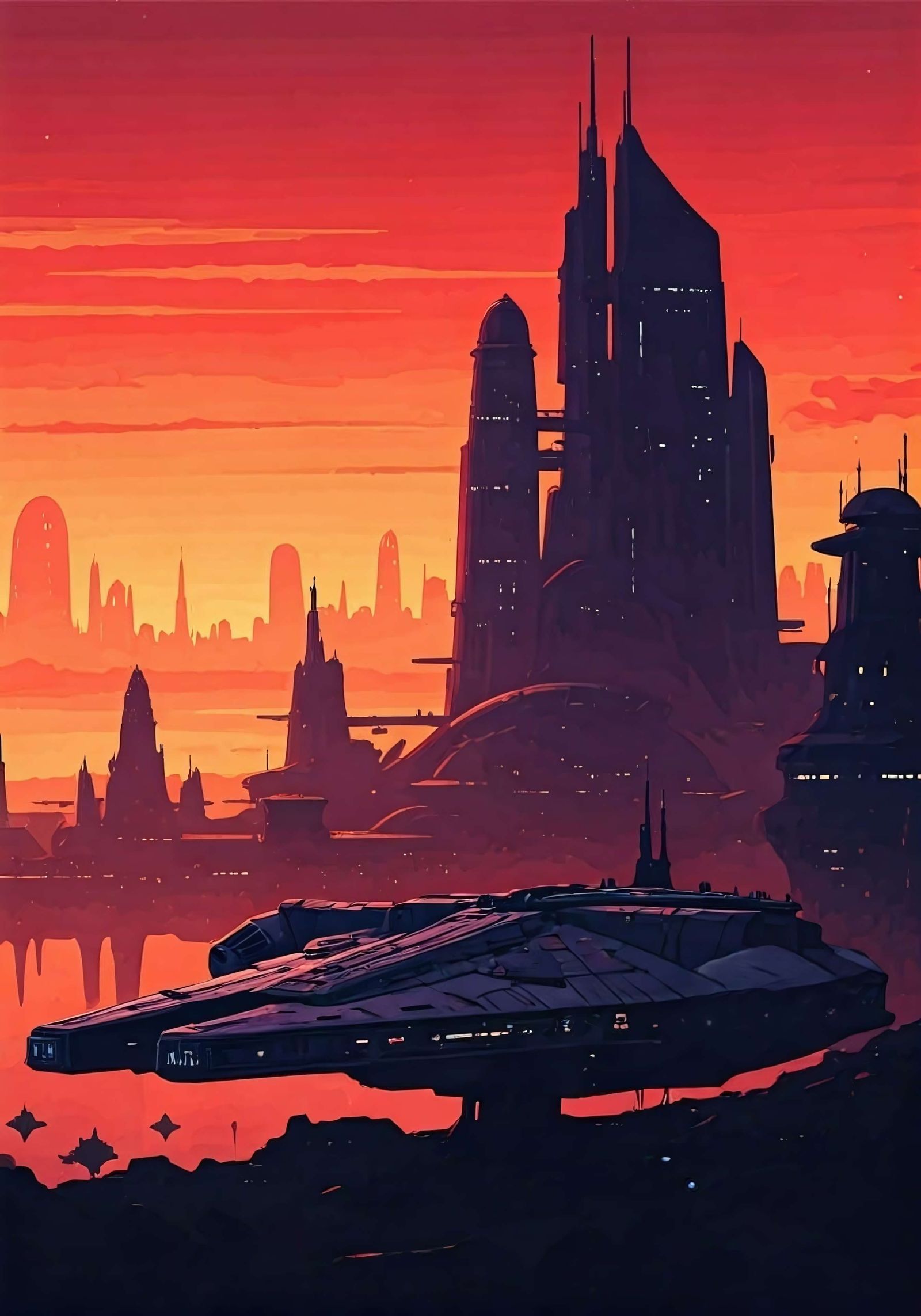 Millennium Falcon on Bespin