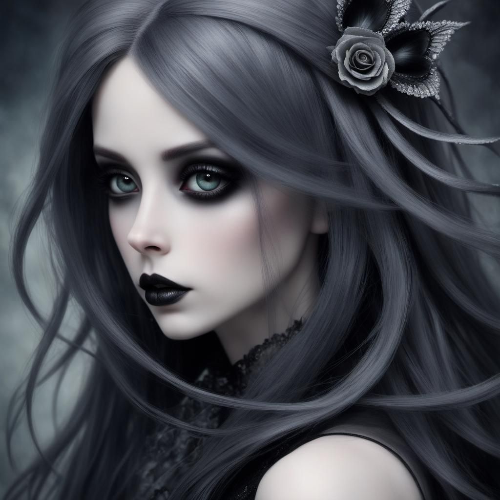 Goth Girl - AI Generated Artwork - NightCafe Creator