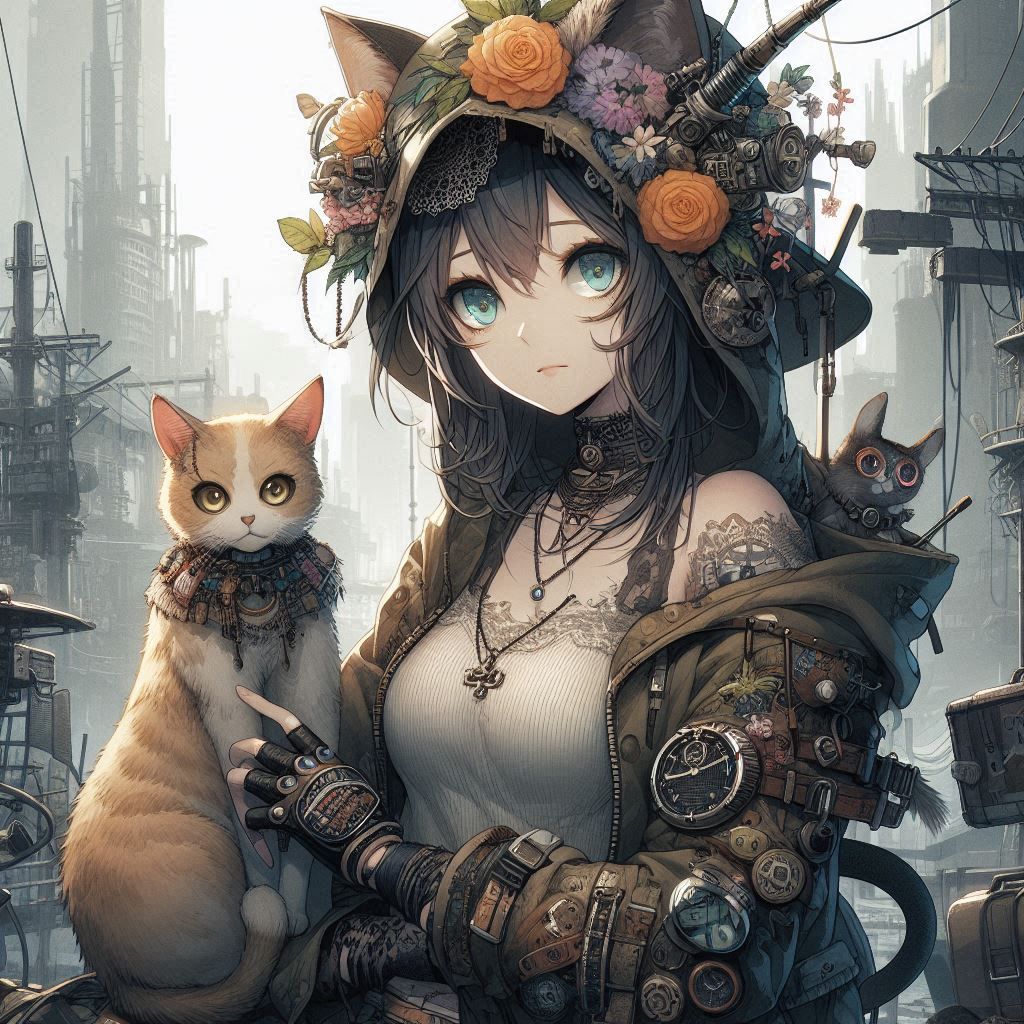 Cat Lady   by @Queen_Asha