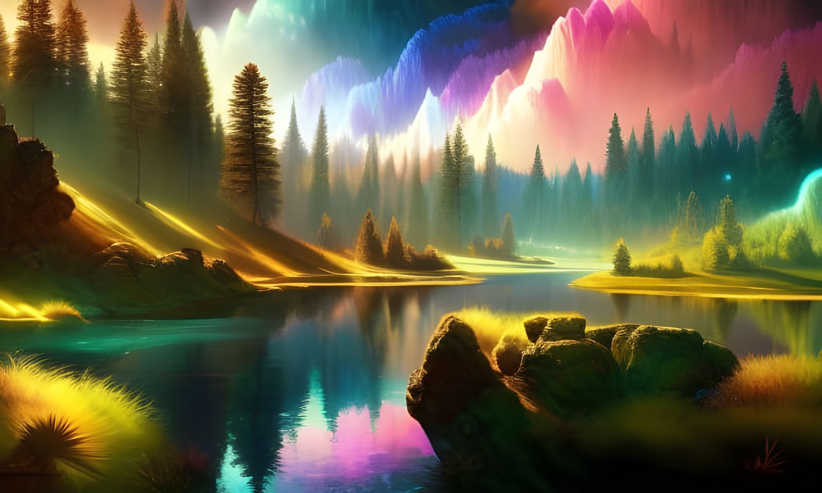 Magical Valley - AI Generated Artwork - NightCafe Creator