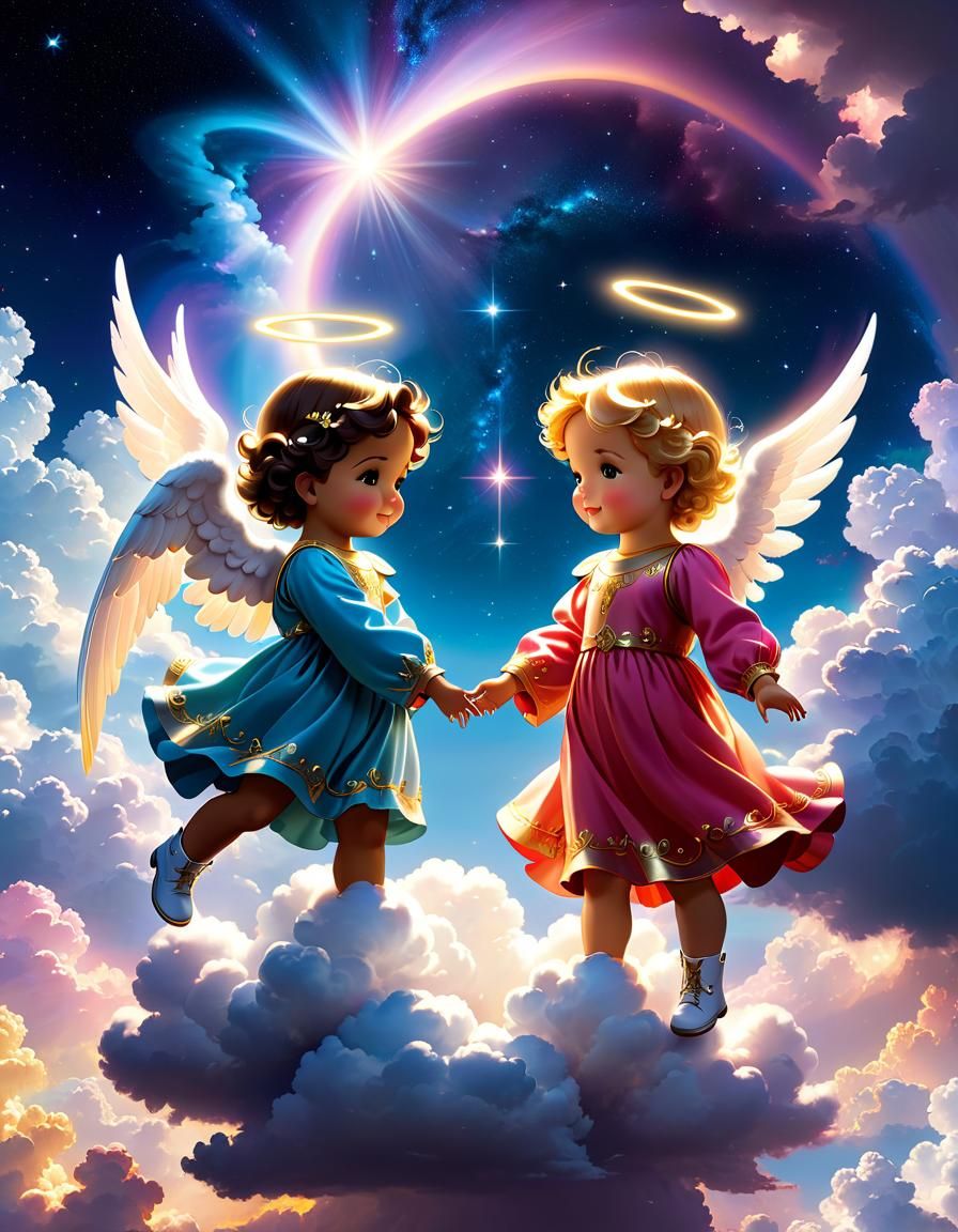 Adorable Angels - AI Generated Artwork - NightCafe Creator