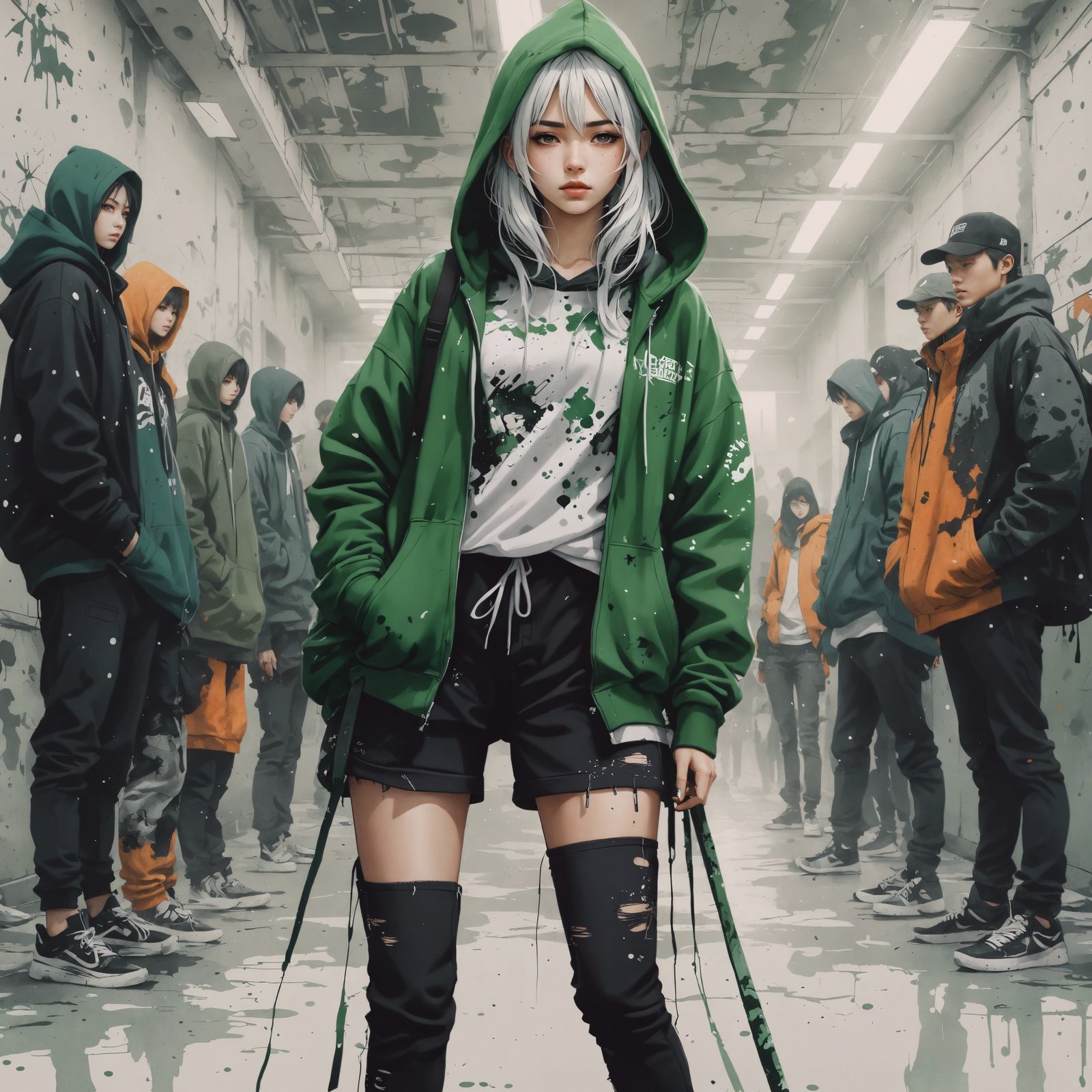 Streetwear queen (upscaled)