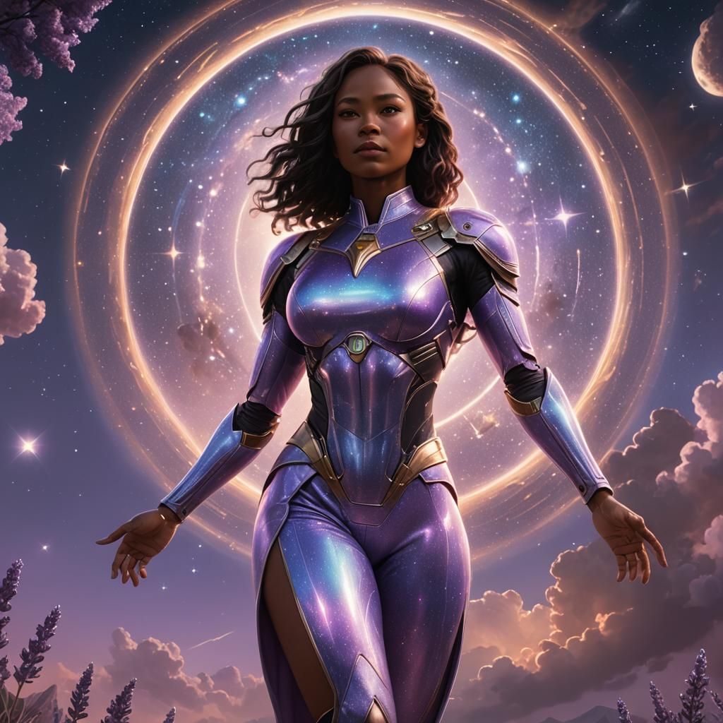 Holographic Filipina Portrait in Photorealistic Style