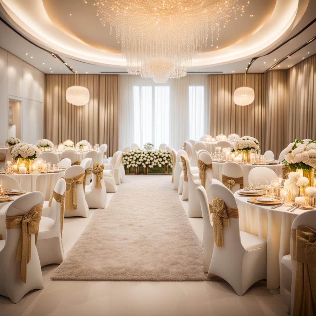 A huge cozy reception room in organic modern style with main...