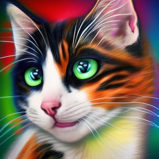 calico kitten, patches