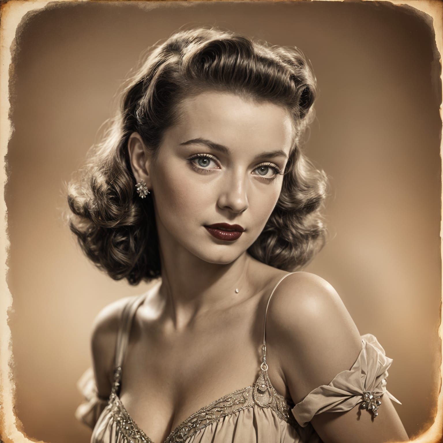 Portrait of a 1940s Hollywood starlet 3  by @Amar Singh Choudhary 