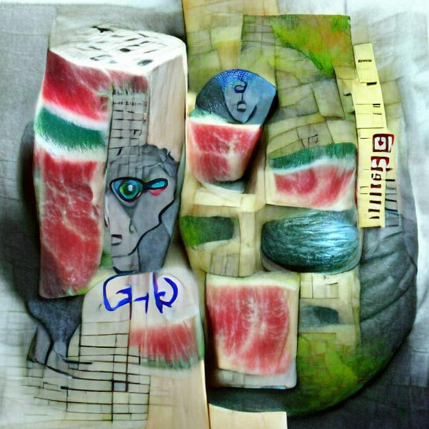 Ogham Watermelon (05) Bluefield Grey Rind (anti-fauvist) (cu...