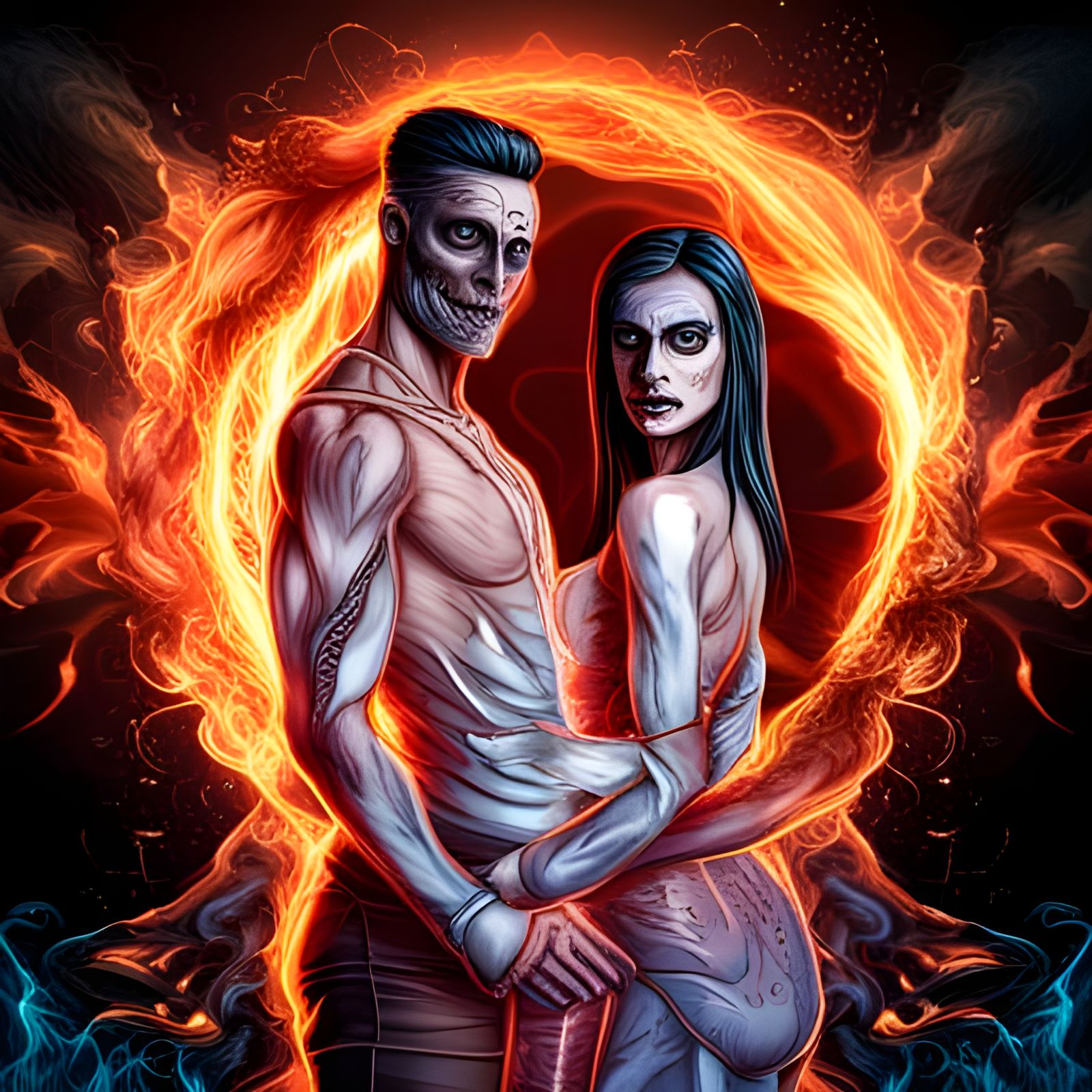 Skeleton couple