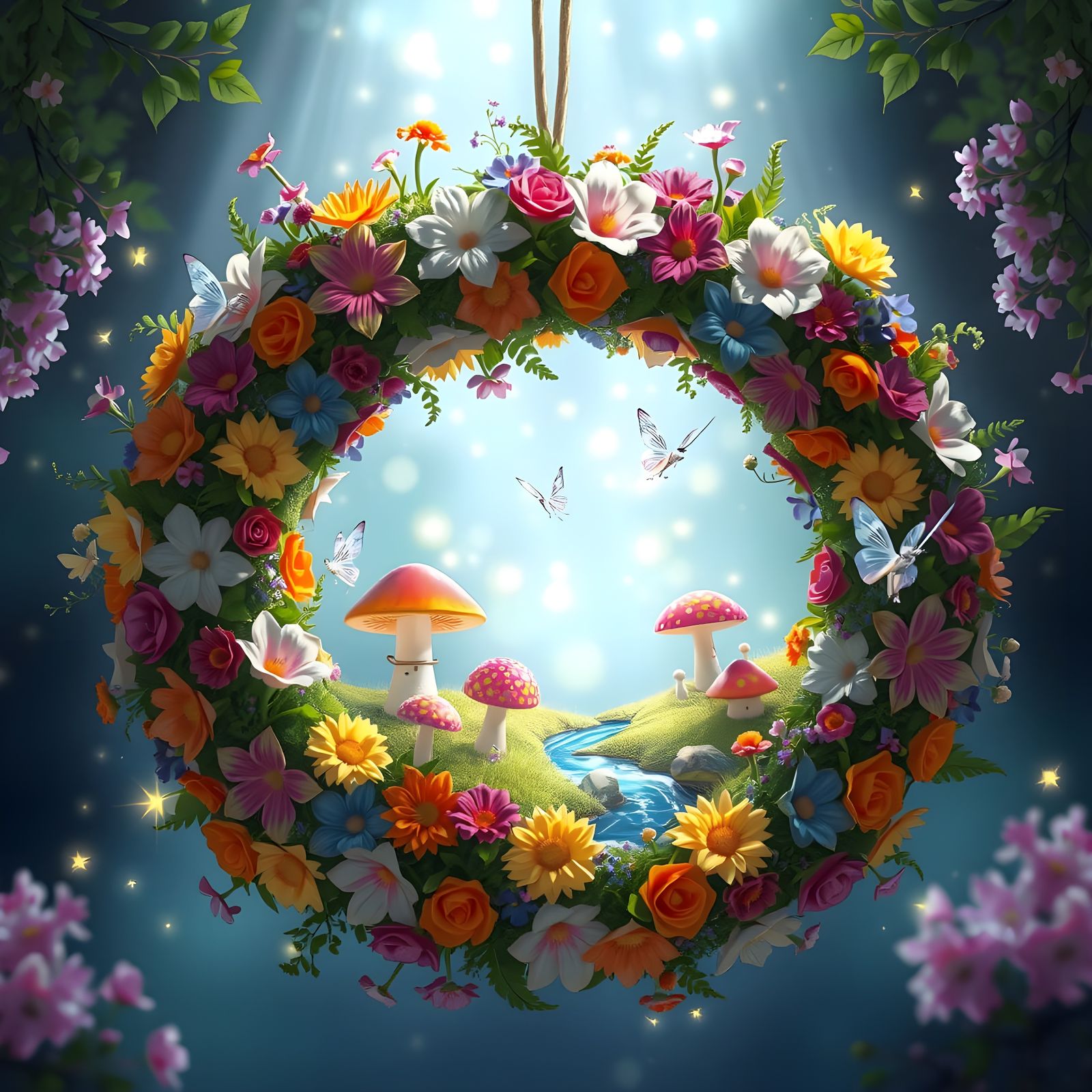 Fantasy Wreath  by @Shelly