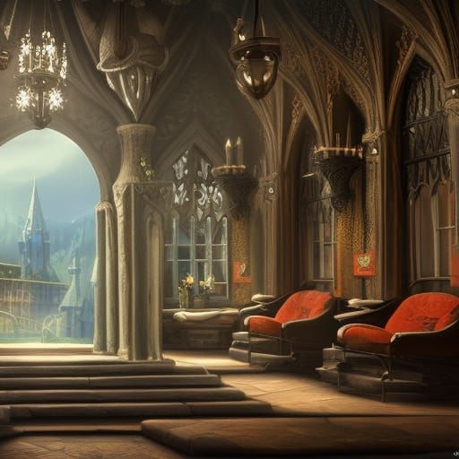 Beauty Salon, outside, Medieval, Fantasy