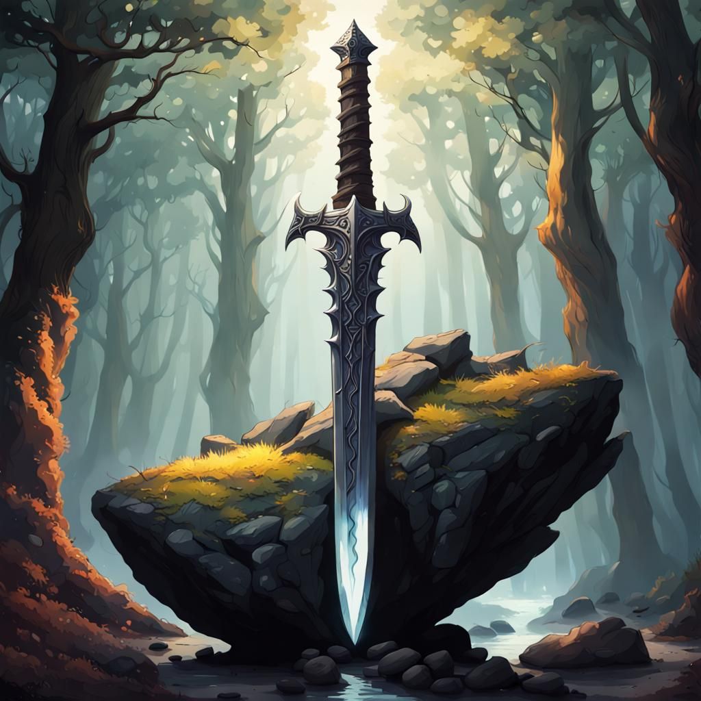 Demonic sword - AI Generated Artwork - NightCafe Creator