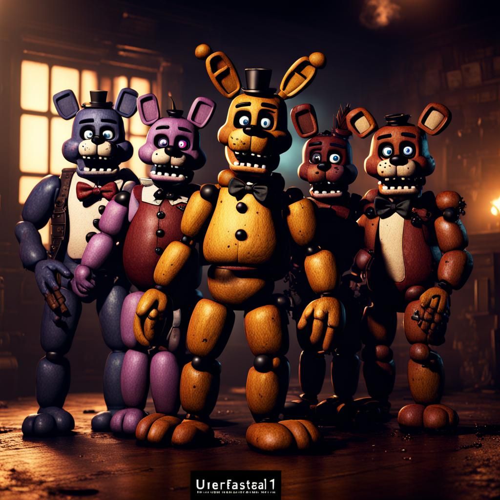 The fnaf 1 gang - AI Generated Artwork - NightCafe Creator