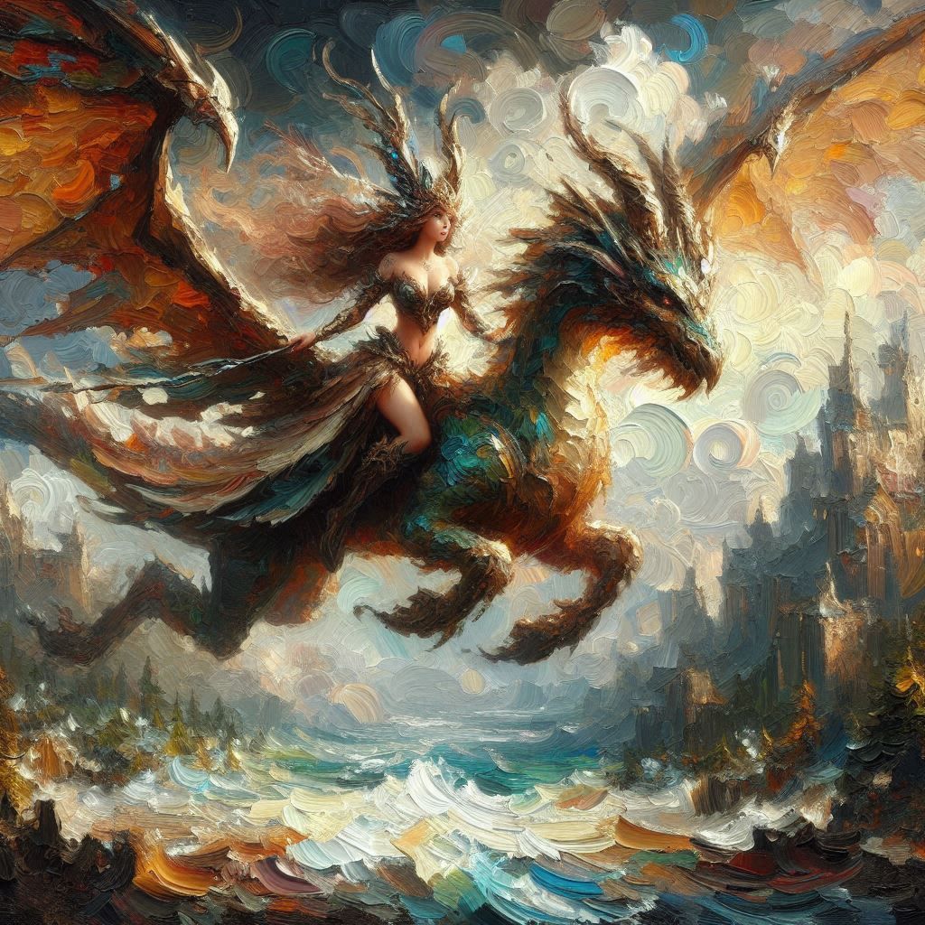 Impasto Dragon Rider