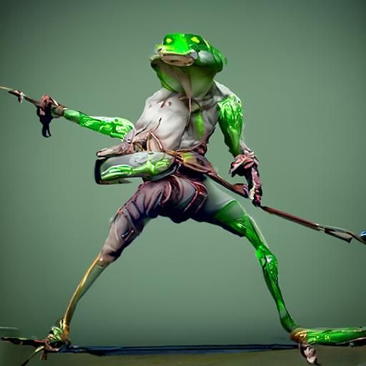 Karate frog set - AI Generated Artwork - NightCafe Creator