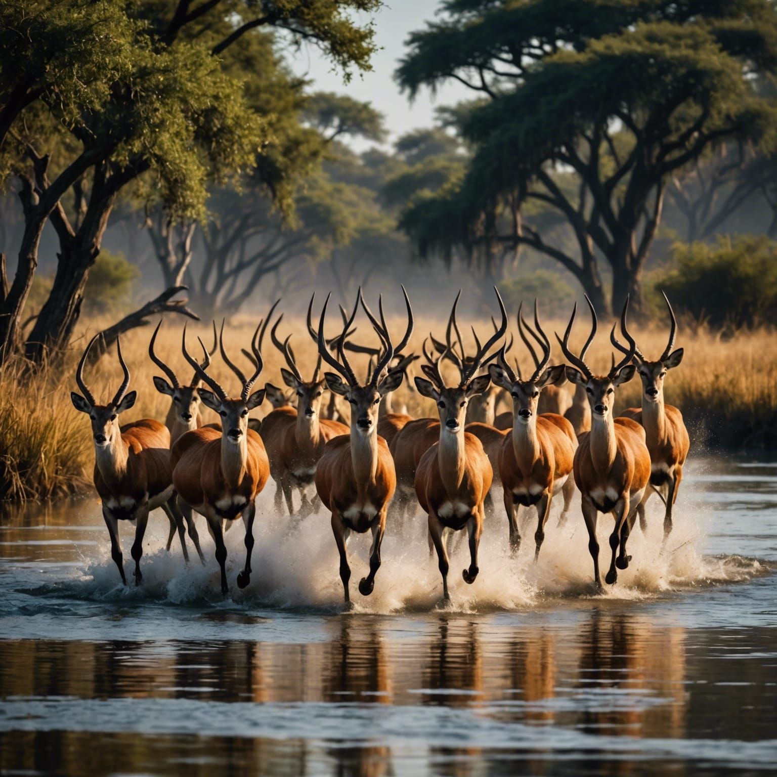 Lechwe in the OKAVANGO DELTA #1 video