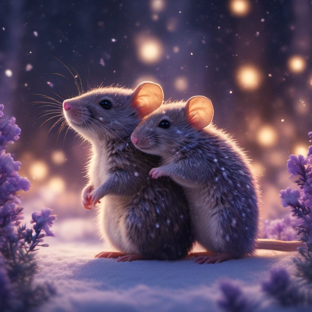 Winter mice ❤️