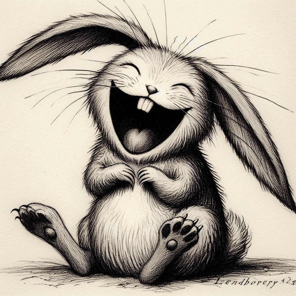 Laughing bunny
